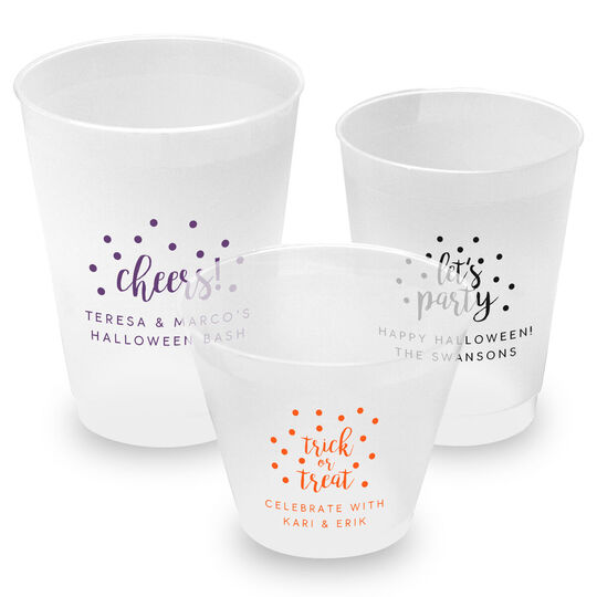 Personalized Confetti Dot Shatterproof Cups